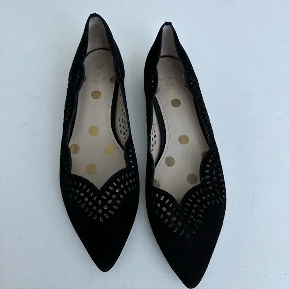 Boden Esme Low Heels Black Suede - Picture 2 of 8